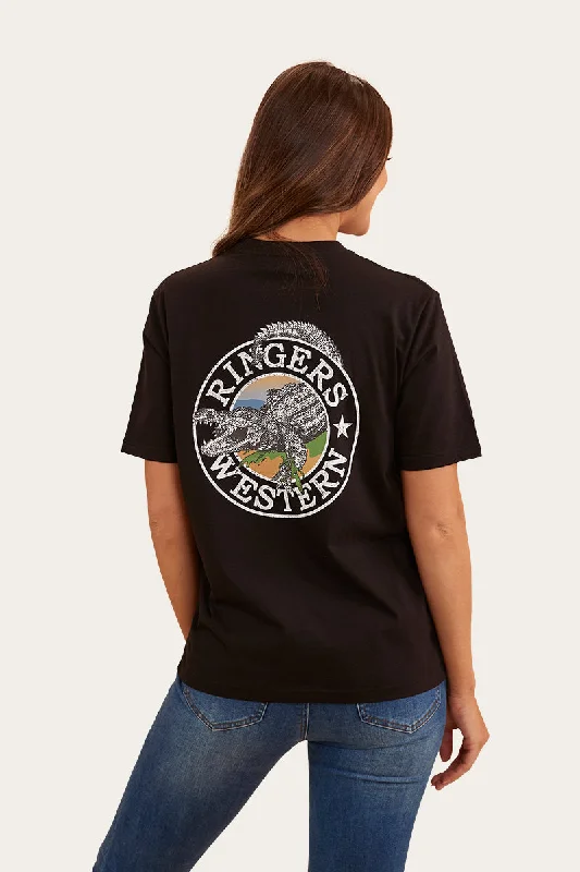 Salty Womens Loose Fit T-Shirt - BlackHemp T-Shirts